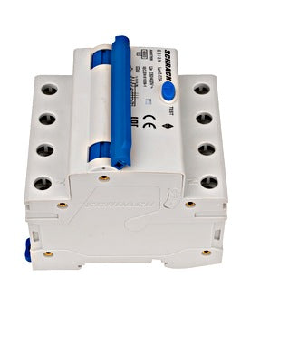Intrerupator diferential RCBO, 3P+N, 30mA, 6kA, curba C, tip A, 6A, Amparo, Schrack
