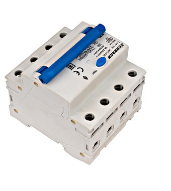 Intrerupator diferential RCBO, 3P+N, 30mA, 6kA, curba C, tip A, 16A, Amparo, Schrack