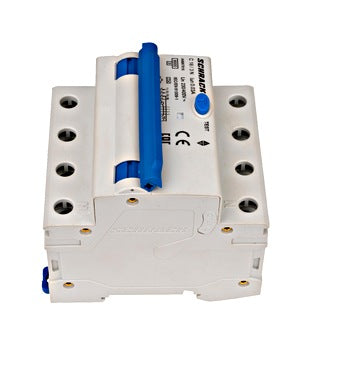 Intrerupator diferential RCBO, 3P+N, 30mA, 6kA, curba C, tip A, 16A, Amparo, Schrack