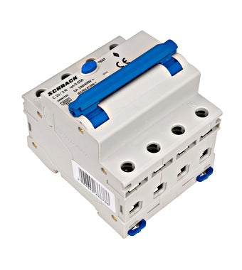 Intrerupator diferential RCBO, 3P+N, 30mA, 6kA, curba C, tip A, 20A, Amparo, Schrack