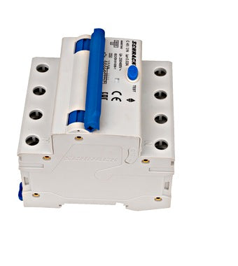 Intrerupator diferential RCBO, 3P+N, 30mA, 6kA, curba C, tip A, 40A, Amparo, Schrack