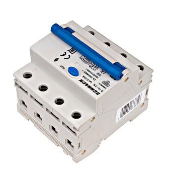 Intrerupator diferential RCBO, 3P+N, 30mA, 6kA, curba B, tip A, 10A, Amparo, Schrack