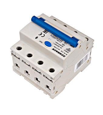 Intrerupator diferential RCBO, 3P+N, 30mA, 6kA, curba B, tip A, 16A, Amparo, Schrack