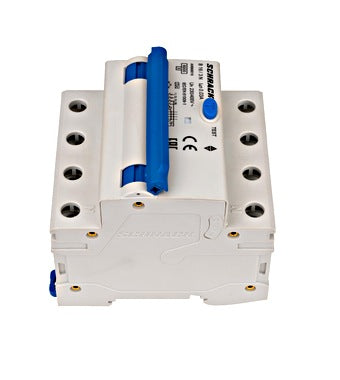 Intrerupator diferential RCBO, 3P+N, 30mA, 6kA, curba B, tip A, 16A, Amparo, Schrack