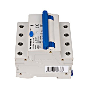 Intrerupator diferential RCBO, 3P+N, 30mA, 6kA, curba B, tip A, 32A, Amparo, Schrack