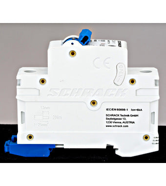 Siguranta automata (disjunctor) , 1P , C2,2A, 6kA, curba C, Amparo, Schrack