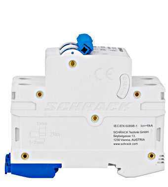 Siguranta automata (disjunctor) , 2P (bipolara) , C63 ,63A, 6kA, Amparo, Schrack