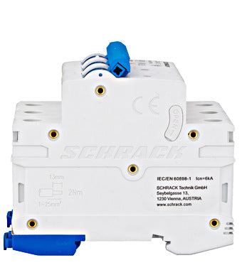 Siguranta automata (disjunctor) , 3P (tripolara) , C40 ,40A, 6kA, Amparo, Schrack