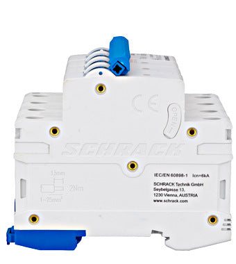 Siguranta automata (disjunctor) , 3P+N , C10 ,10A, 6kA, Amparo, Schrack
