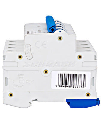 Siguranta automata (disjunctor) , 3P+N , C50 ,50A, 6kA, Amparo, Schrack