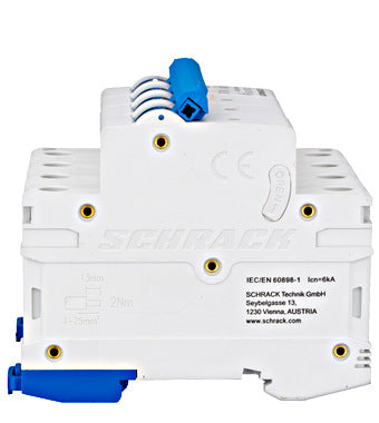 Siguranta automata (disjunctor) , 3P+N , C50 ,50A, 6kA, Amparo, Schrack