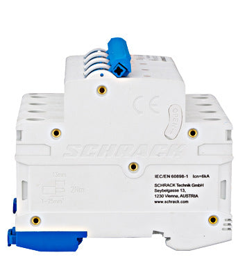 Siguranta automata (disjunctor) , 3P+N , C63 ,63A, 6kA, curba C, Amparo, Schrack