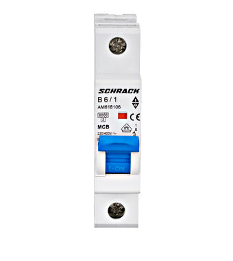 Intreruptor automat modular,Schrack (MCB) AMPARO 6kA, B 6A, 1-pol