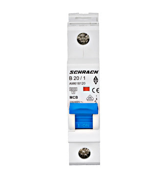 Disjunctor Schrack (MCB) AMPARO 6kA, B 20A, 1-pol