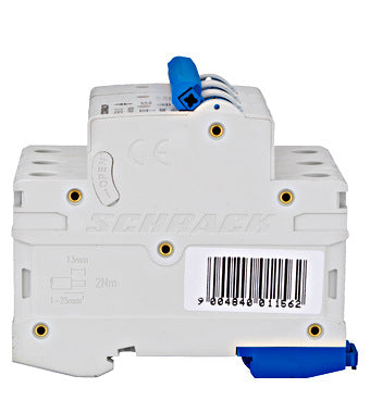 Siguranta automata (disjunctor) , 3 poli, B6, 6A, 6kA, curba B, Amparo, Schrack
