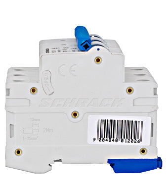 Siguranta automata (disjunctor) , 3 poli, B20, 20A, 6kA, curba B, Amparo, Schrack