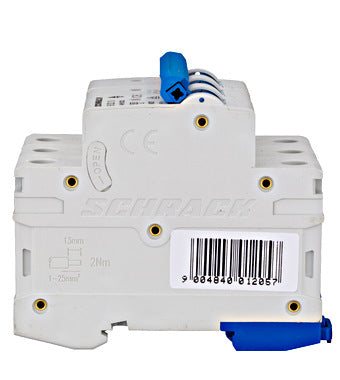 Siguranta automata (disjunctor) , 3 poli, B32, 32A, 6kA, curba B, Amparo, Schrack