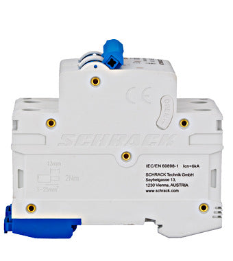 Siguranta automata (disjunctor) , 1P+N , B6,6A, 6kA, curba B, Amparo, Schrack