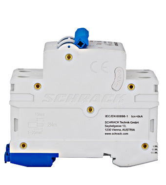 Siguranta automata (disjunctor) , 1P+N , B20,20A, 6kA, curba B, Amparo, Schrack