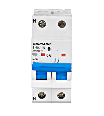 Siguranta automata (disjunctor) , 1P+N , B40,40A, 6kA, curba B, Amparo, Schrack