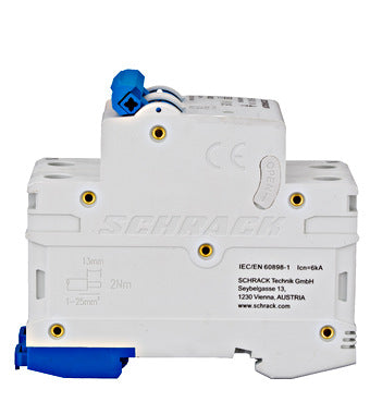 Siguranta automata (disjunctor) , 1P+N , B40,40A, 6kA, curba B, Amparo, Schrack