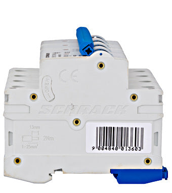 Siguranta automata (disjunctor) , 3P+N , B10, 10A, 6kA, curba B, Amparo, Schrack