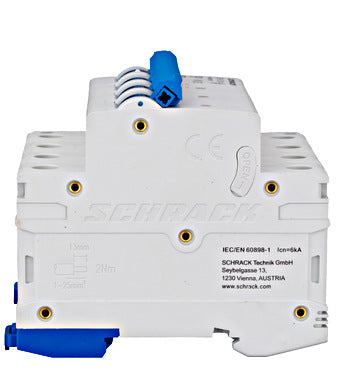 Siguranta automata (disjunctor) , 3P+N , B16, 16A, 6kA, curba B, Amparo, Schrack