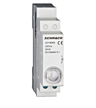 Indicator de tensiune monofazic, 230VAC, alb