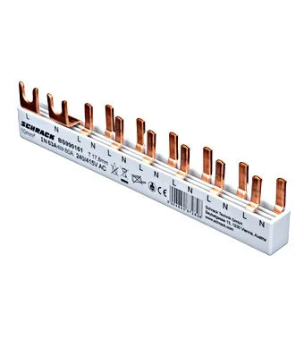 Busbar pt. diferential 2P + 6 Intr.aut. 1P+N, total 8 mod