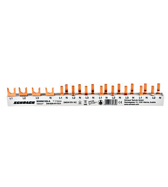 Busbar furca, 1xDiferential 4 poli + 8 x Intrerupator Automat 1P+N
