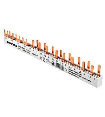 Busbar furca, 1xDiferential 4 poli + 8 x Intrerupator Automat 1P+N