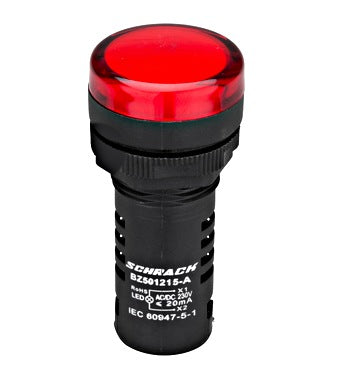 Lampa de semnalizare cu LED, monobloc, 230V-AC/DC, rosu