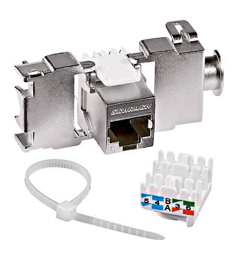 Modul RJ45 ecranat, 10Gbps, CAT6, Schrack, TOOLLESS Line