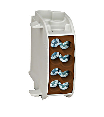 Clema derivatie, 25mm², Cu-Al, maro, Schrack