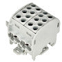 Clema de derivatie Cu-Al, 35mmp, 4 intrari-4 iesiri,Gri