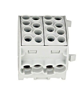 Clema de derivatie Cu-Al, 35mmp, 4 intrari-4 iesiri,Gri