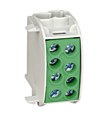 Clema de derivatie Cu-Al, 35mmp, 1P. izolata-galben/verde, Schrack