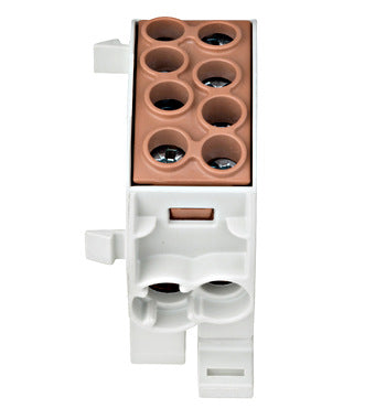 Clema derivatie, 35mm², Cu-Cu, 1P, maro, Schrack