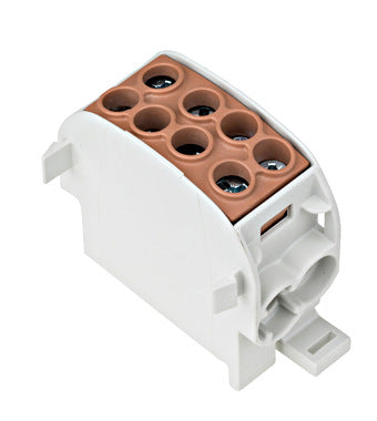 Clema derivatie, 35mm², Cu-Cu, 1P, maro, Schrack