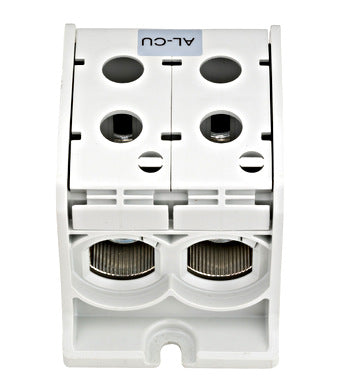 Clema de derivatie dubla AL-CU, 1P, 185mmp/150mmp, cu pin, gri