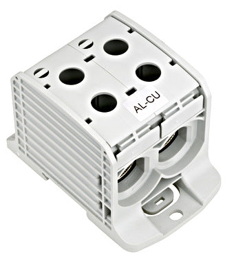 Clema de derivatie dubla AL-CU, 1P, 185mmp/150mmp, cu pin, gri