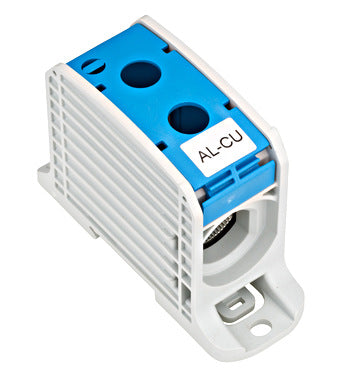 Clema de derivatie AL-CU, 1P, 185mmp/150mmp, cu pin, albastra