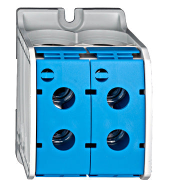 Clema de derivatie dubla AL-CU, 1P, 185mmp/150mmp, cu pin, albastra
