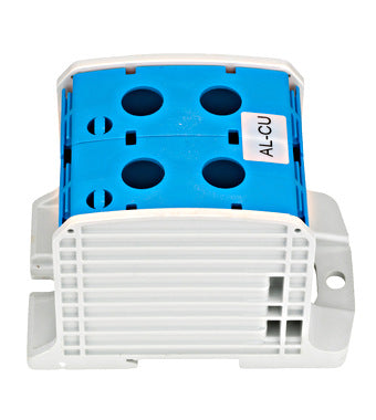 Clema de derivatie dubla AL-CU, 1P, 185mmp/150mmp, cu pin, albastra