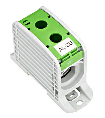 Clema de derivatie AL-CU, 1P, 185mmp/150mmp, cu pin, verde