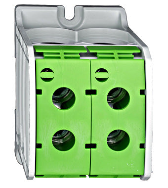 Clema de derivatie dubla AL-CU, 1P, 185mmp/150mmp, cu pin, verde