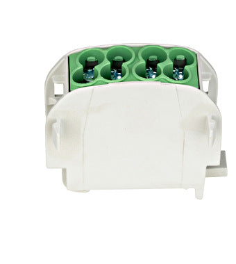 Clema derivatie, 25mm², Cu-Al, galben/verde, Schrack