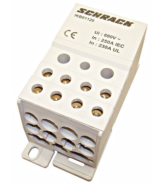 Clema derivatie 1 pol 250A,1x120 mm²/2x35 mm²+5x16 mm²+4x10 mm²