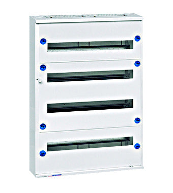 Dulap metalic aparent, 4x24UH, fără ușă, Schrack