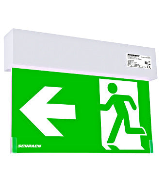 Corp iluminat siguranță (tip EXIT) K2, LED4, 2W 230V AC/DC, montaj universal, IP44, Schrack